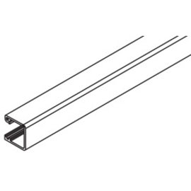 Rail vertical, clipsage, Hawa Regal B 25, alu anodisé, L= 2500 mm