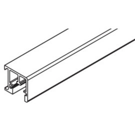 Single guide rail, Hawa Regal B 25, alu anodized, to clip on, L= 6000 mm