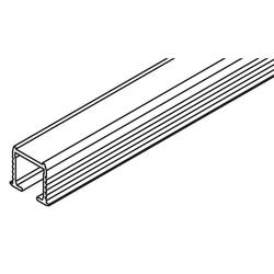 Single top track, HawaClipo 10/15, alu, for calked fitting or glueing, L= 3500 mm