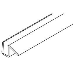 Profil de garde d'éclaboussure 10 mm, plastique, transparent, L= 5000 mm