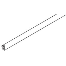 Profil de porte 45° avec bande adhésive Hawa Banio, aluminium, anodisé, L= 2200 mm