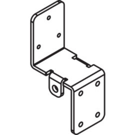 Adapter, for soft close, exterior door, steel, zinc-plated