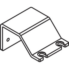 Adapter, for soft close, interior door, top, steel, zinc-plated