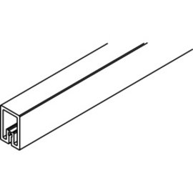 Profil de renforcement, aluminium, anodisé, percé, L= 4000 mm