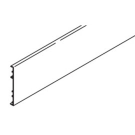 Clip-on panel for combi-track, Hawa Porta 100, alu anodized, L= 2500 mm