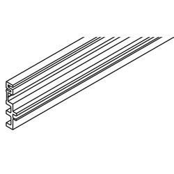 Spacer track, for wall mounting, plasitc, grey, for 057.3048, L= 2000 mm