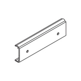 Clip component for wooden and aluminium fascia, aluminium, pre-drilled