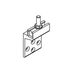 Top and edge fixed bracket with suspension plate, bolt M10 (type 220)