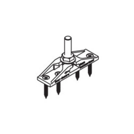 Two-way suspension plate, hanger bolt M8 (type Junior 40 Z)   ATTENTION: Set of 10 pieces from this article is available under the number 25954