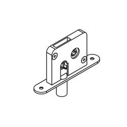 Deadbolt lock, galvanized steel, deadbolt 13 mm