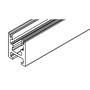 Suspension profile alu 1100 mm, unanodized, for sliding swing door, with cutout