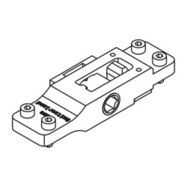 Right-hand lock, complete for sliding pivot door (Hawa Variotec H)