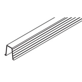 Guide profile plastic, 1300 mm, groove mounted, set of 10 pieces