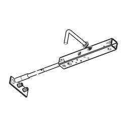 Bar bolt lock Hawa Doorfix complete, galvanized steel