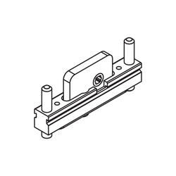 Zapfenschloss 13 mm, Edel- stahl WNR 1.4301 AISI 304, für stirnseitige Montage, zu Rahmensystem