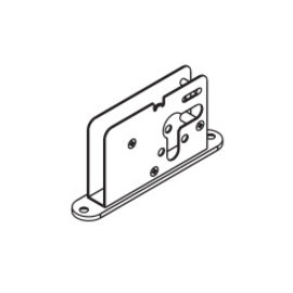 Bar bolt lock 9 mm, profile cylinder 17 mm, with guide pin