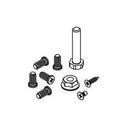 Suspension bolts and mounting screws, set for 1 fixing cup