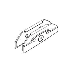 Suspension wedges for glass mounting, set for 1 door