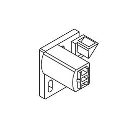 Driver for soft closing system for left-hand furniture doors