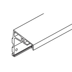 Angled profile support for one sliding level cut to size, alu plain anodized, predrilled
