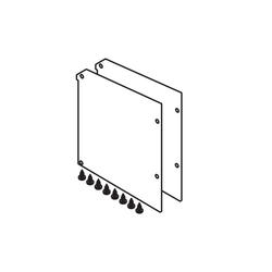 Front cover plates, alu unanodized, for wall fitting, for two sliding levels, 1 pair