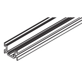 Guide track Hawa Frontfold 30, floor mounting, aluminium, anodized, pre-drilled, cut to size