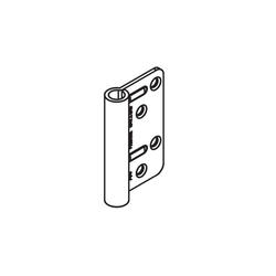 Cranked hinge cloth, one-piece, A4 stainless steel