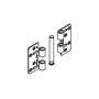 Flat hinge, Gap dimension 1-6 mm, A4 stainless steel