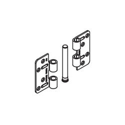 Flat hinge, Gap dimension 1-6 mm, A4 stainless steel