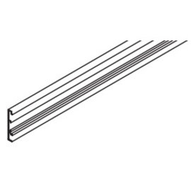 Cache à clipser pour rail de roulement Hawa Junior 80/100 B,  aluminium, anodisé, L= 3000 mm