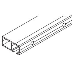 Rail de roulement, extension de distance +20 mm entre porte et paroi, aluminium, anodisé, percé, 2500 mm
