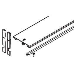 Ferrure d’assemblage en haut 110 mm, longueur 500 mm, pour deux portes pivotantes et escamotables