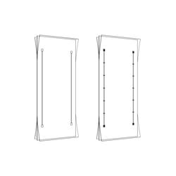 Straightening fitting for stabilisation of 1 door, door heights 2240-2850 mm, aluminium, anodized