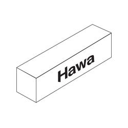 Garnitur Hawa Porta 100 GMT. mit Push-to-open, mit Laufschiene, 2500 mm, Aluminium, eloxiert, für 1 Türe