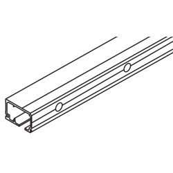 Einfachlaufschiene Hawa Porta 60/100 HC, Aluminium, eloxiert, L= 2000 mm