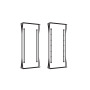 Ausrichtbeschlag für 1 Türe, Türhöhen 1215-1775 mm, Aluminium, schwarz eloxiert