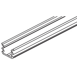 Glass retaining profile, 10x8, glass doors up to 6.4 mm, plastic, transparent, coils of 20 m