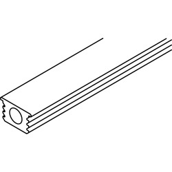 Straightening profile, aluminium, anodized, L= 2063 mm