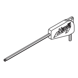 Hex key, 3 mm (1/8''), with handle