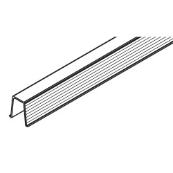 Guide profile 3000 mm, plastic, groove mounted, set of 5 pieces