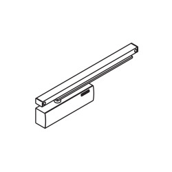 Surface mounted top door closer GEZE TS 3000V with slide rail TS 5000