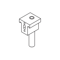 Cover cap retention piece for deadbolt lock and safety lock, for frame system