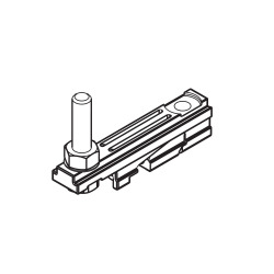 Suspension plate, incl. M8 hanger bolt, with integrated assembly wedge