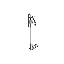 Bar bolt lock, square hexagonal socket, backset 42,5 mm