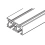 Clip-on dual track Hawa Regal C 26, aluminium anodized, L= 2500 mm