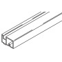 Reinforcement profile Hawa Porta 100 GFO, alu anodized, L= 2500 mm