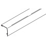 Clip fascia for combi-track, Hawa Porta 100 GU, alu anodized, L= 2500 mm
