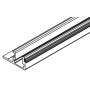 Bottom guide channel 1100 mm,alu plain anodized predrilled,with brush seal