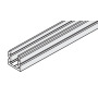 Bottom guide channel 6000 mm, alu plain anodized, undrilled