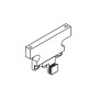 Toothed belt fixing device for ceiling wall mounting, complete